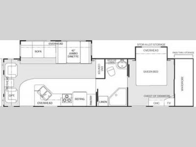 Floorplan - 2005 Keystone RV Mountaineer 335RLBS