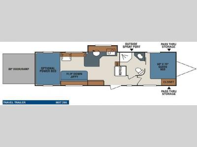 Floorplan - 2009 KZ MXT MXT266