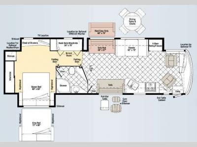 Floorplan - 2009 Winnebago Destination 39N