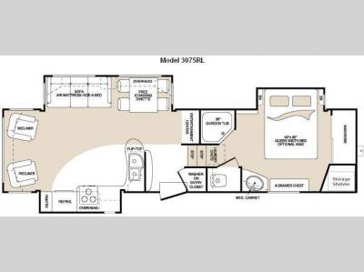 Floorplan - 2009 Keystone RV Montana 10th Anniversary Limited Edition 3075RL