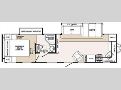 Floorplan - 2009 Palomino Sabre 31FKDS