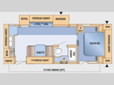 Floorplan - 2009 Jayco Eagle Super Lite 256RKS