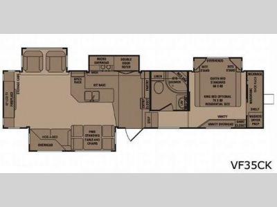 Floorplan - 2009 CrossRoads RV Seville VF35CK