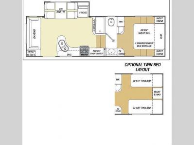 Floorplan - 2008 Glendale Titanium Tour Edition 25E30