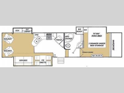 Floorplan - 2008 Glendale Titanium Tour Edition 36E41KB
