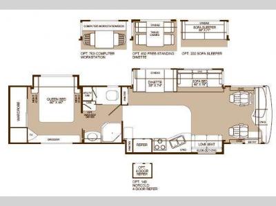 Floorplan - 2004 Fleetwood RV Expedition 38N