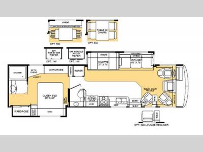 Floorplan - 2003 Fleetwood RV Bounder 35E