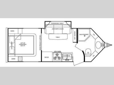 Floorplan - 2009 Cruiser ViewFinder V-21FB