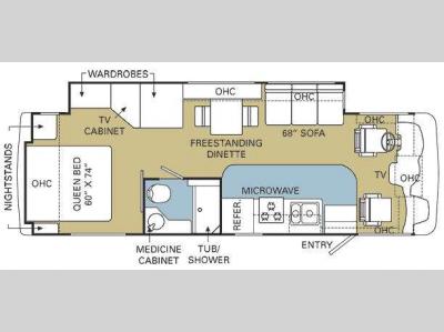 Floorplan - 2009 Safari Simba Gas 30SFS