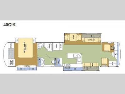 Floorplan - 2009 Coachmen RV Sportcoach Elite 40 QIK