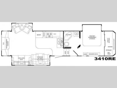 Floorplan - 2009 Heartland Bighorn 3410RE