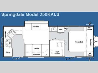 Floorplan - 2009 Keystone RV Springdale 250RKLS