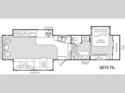 Floorplan - 2005 Keystone RV Montana 3670 RL