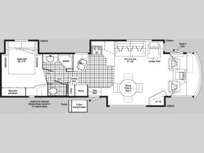 Floorplan - 2005 Winnebago Voyager 38J NEW FLOOR PLAN