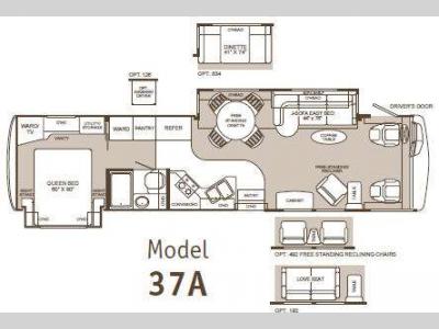 Floorplan - 2003 Fleetwood RV Pace Arrow 37A