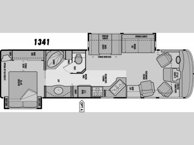 Floorplan - 2005 National RV Sea Breeze 1341