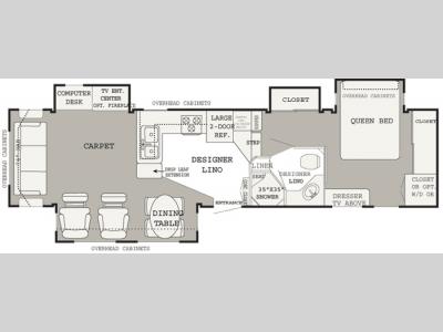 Floorplan - 2005 NuWa Champagne 35 LK RSB