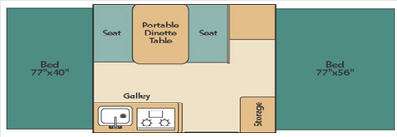 Floorplan - 2009 Coleman The Destiny Series Sedona