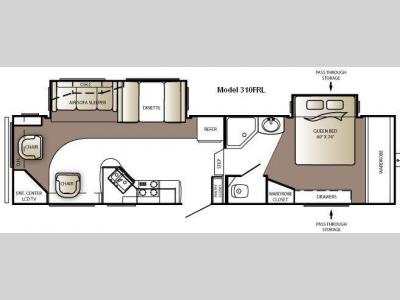 Floorplan - 2010 Keystone RV Outback Sydney Edition 310FRL