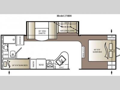 Floorplan - 2010 Keystone RV Outback 270BH