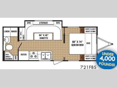 Floorplan - 2009 Dutchmen RV Zoom 721FBS