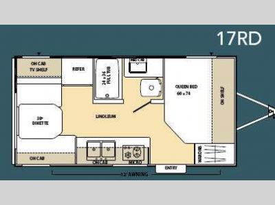 Floorplan - 2010 Coachmen RV Catalina 17RD