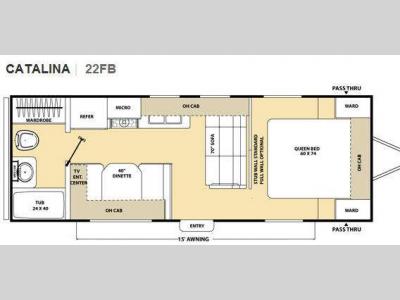 Floorplan - 2010 Coachmen RV Catalina 22FB