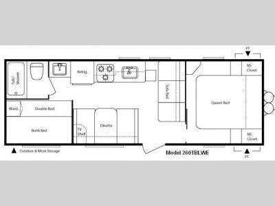 Floorplan - 2010 Keystone RV Springdale 260TBLWE