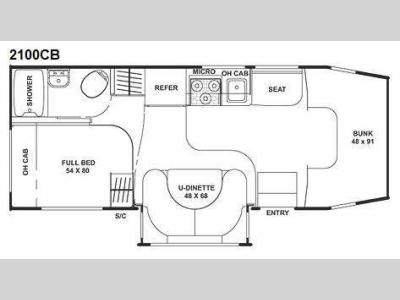 Floorplan - 2010 Coachmen RV Freelander 2100CB