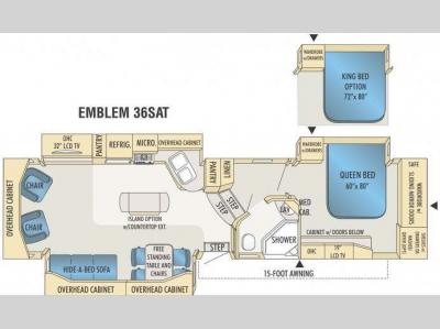 Floorplan - 2009 Entegra Coach Emblem 36SAT