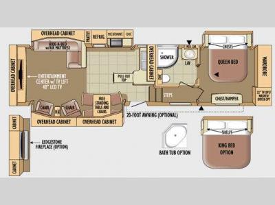 Floorplan - 2010 Jayco Designer 35RLTS