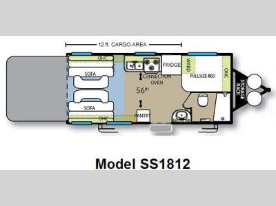 Floorplan - 2010 Forest River RV Stealth Limited Edition SS1812