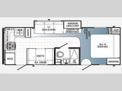 Floorplan - 2010 Palomino Puma 25-RKSS