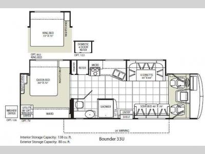 Floorplan - 2010 Fleetwood RV Bounder 33U