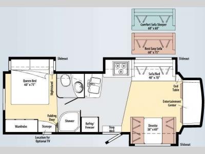 Floorplan - 2010 Winnebago Aspect 30C