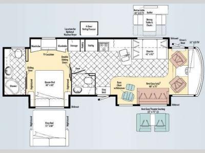 Floorplan - 2010 Winnebago Adventurer 37F