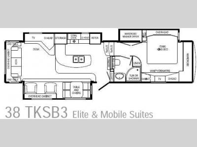 Floorplan - 2010 DRV Luxury Suites Mobile Suites 38 TKSB3