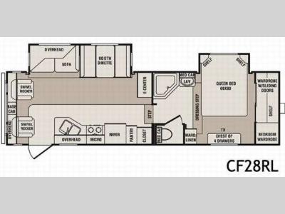 Floorplan - 2010 CrossRoads RV Cruiser CF28RL