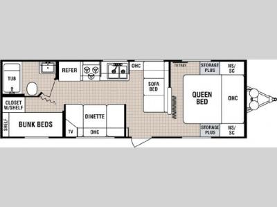 Floorplan - 2005 Dutchmen RV Lite 27 B