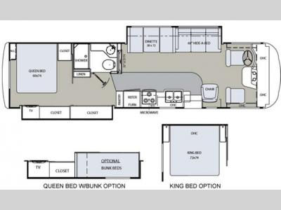 Floorplan - 2010 Holiday Rambler Arista 34SBD