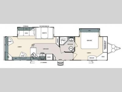 Floorplan - 2010 Forest River RV Sierra 331RE