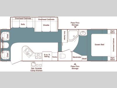 Floorplan - 2006 Keystone RV Outback Sydney 32 FRLS