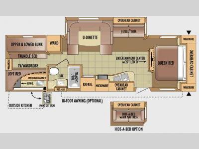 Floorplan - 2010 Jayco Eagle Super Lite 304BHK