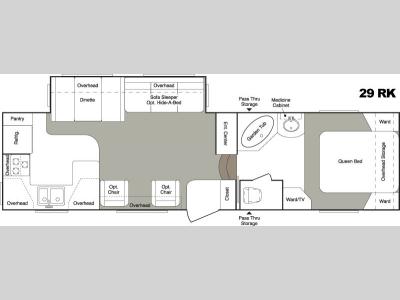 Floorplan - 2006 Keystone RV Laredo 29RK