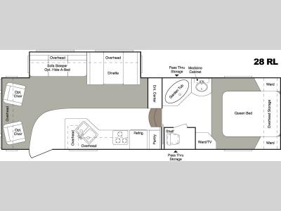 Floorplan - 2006 Keystone RV Laredo 28RL