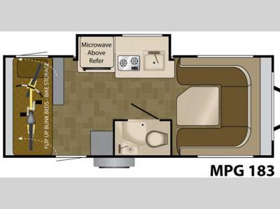 Floorplan - 2011 Heartland MPG 183