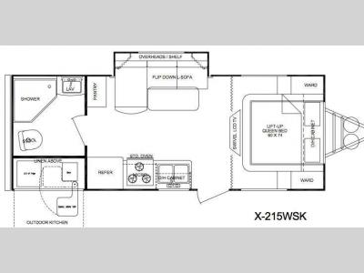 Floorplan - 2010 Cruiser Fun Finder X X-215 WSK