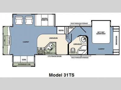 Floorplan - 2011 Forest River RV Wildcat 31TS