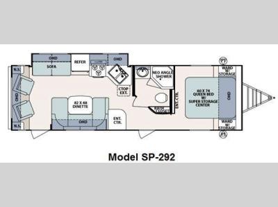 Floorplan - 2011 Forest River RV Surveyor Sport SP-192T
