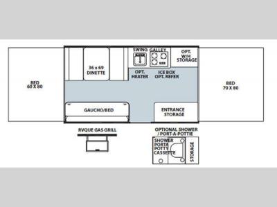 Floorplan - 2011 Forest River RV Rockwood Freedom LTD Series 2280